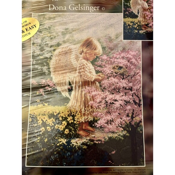 Candamar Designs  Angel's Tenderness Embellished Cross Stitch Kit 51096 New - Picture 4 of 4